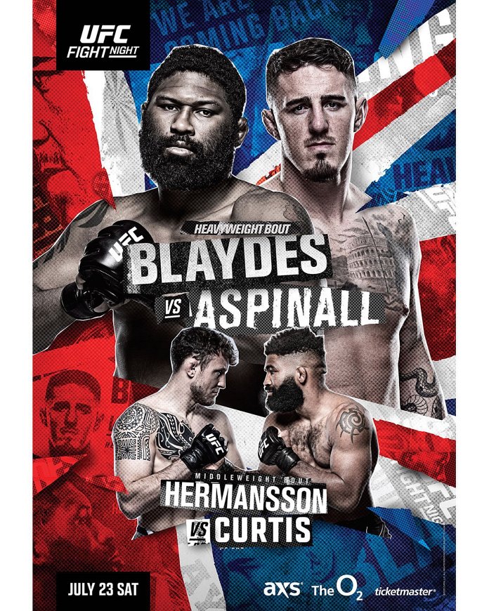 new Blaydes vs. Aspinall poster